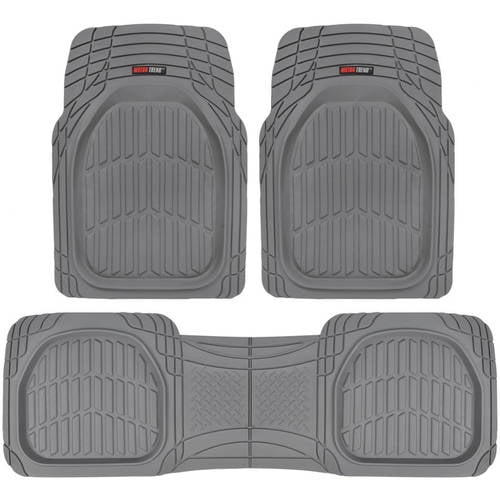 Motor Trend OF-933-BK Deep Dish Rubber Floor Mats All-Climate All Weather Performance Plus Heavy Duty Liners Odorless Black Motor Trend OF-933-BK Deep Dish Rubber Floor Mats All-Climate All Weather Performance Plus Heavy Duty Liners Odorless Black
